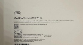 New
													Apple iPad Pro 13" (M5) 2025 - Wi-Fi, Apple M5 10-Core, Space Black, 2 TB, A3360, Nano-texture Glass, photo 3 of 3