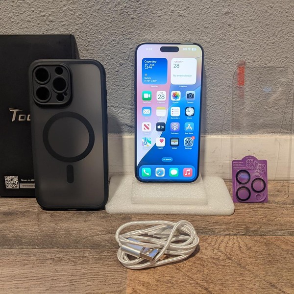 Apple iPhone 15 Pro Max - Unlocked, 256 GB, Natural, A2849