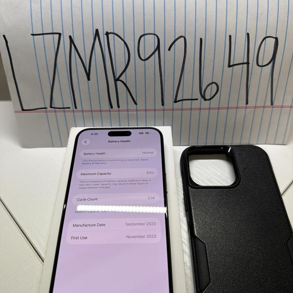 Apple iPhone 15 Pro Max - Verizon, 512 GB, Black, A2849