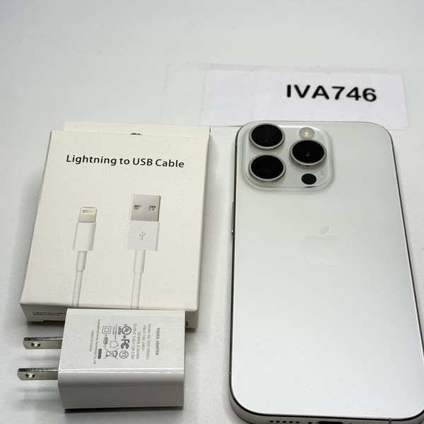 Apple iPhone 15 Pro - Unlocked, 256 GB, White, A2848