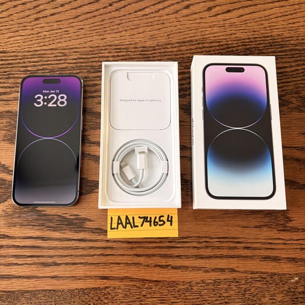 Apple iPhone 14 Pro - Unlocked, 128 GB, Purple, A2650