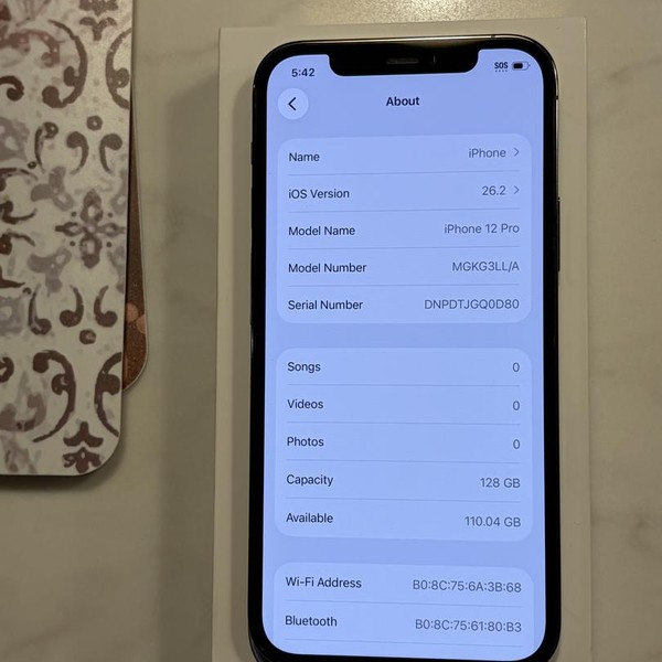 Apple iPhone 12 Pro - Unlocked, 128 GB, Graphite, A2341