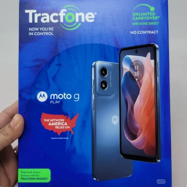 Moto G Play (2024) - TracFone, Blue, 64 GB, 4 GB