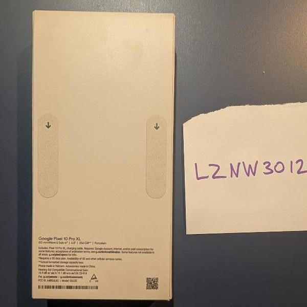 Google Pixel 10 Pro XL - Unlocked, 256 GB, Porcelain, GUL82