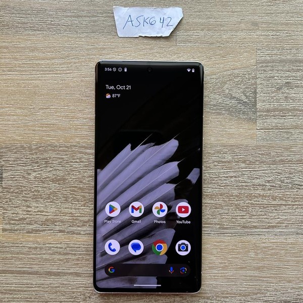 Google Pixel 7 Pro - Unlocked, Hazel, 128 GB, 12 GB, GE2AE