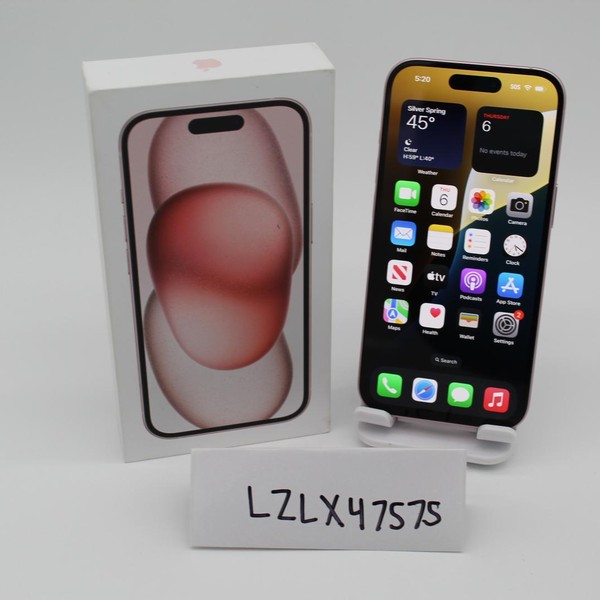 Apple iPhone 15 - Unlocked, 128 GB, Pink, A2846