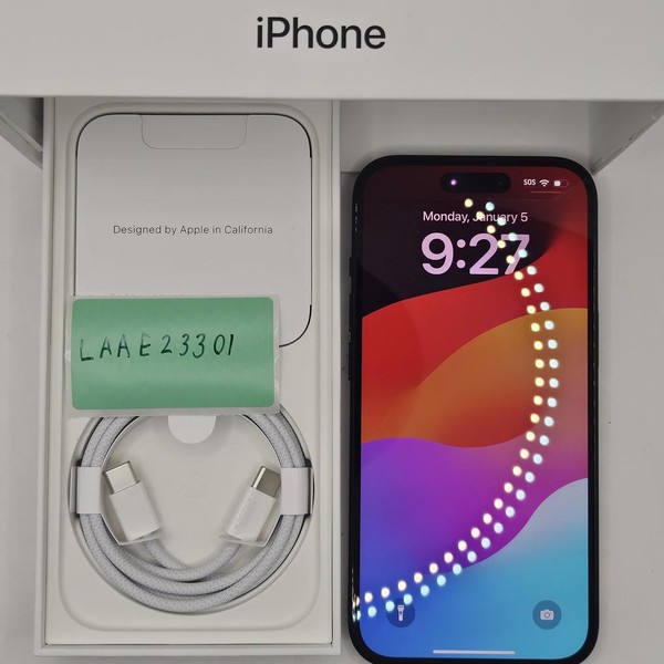 Apple iPhone 15 - Unlocked, 128 GB, Black, A2846