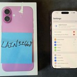 Mint Apple iPhone 16 Plus - Unlocked, 128 GB, Pink, A3082