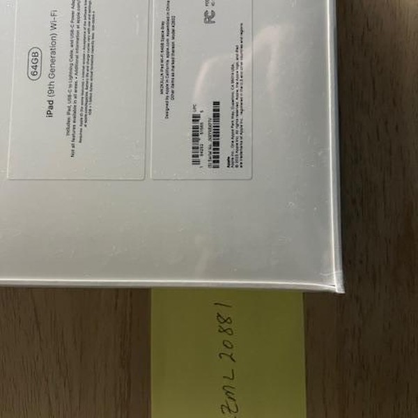 Apple iPad 9th Gen - Wi-Fi, 64 GB, Gray, A2602