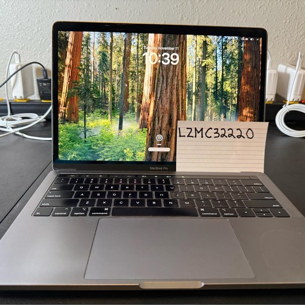 MacBook Pro 2018 (With Touch Bar) - 13 inch - 1 TB, Gray, 16 GB, Intel Core i7