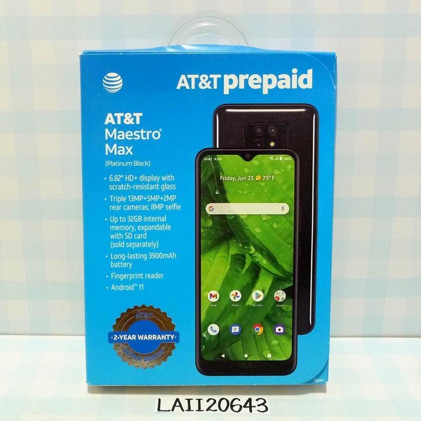 AT&T Maestro Max - AT&T, 32 GB, Black