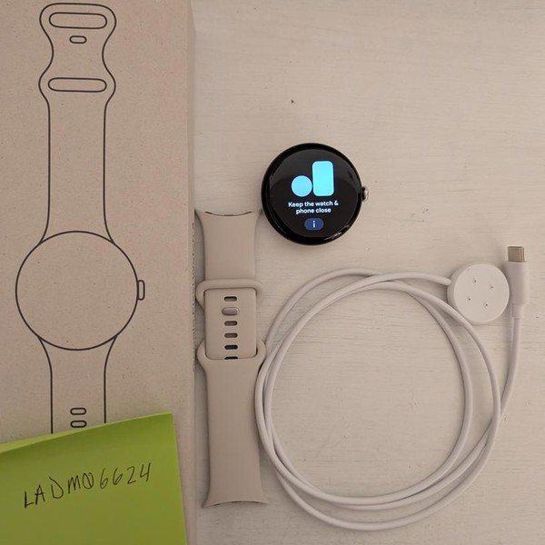 Google Pixel Watch 3 - Unlocked, Silver, 45mm, LTE