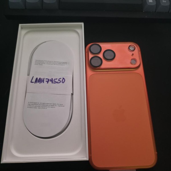 Apple iPhone 17 Pro Max - Unlocked, 256 GB, Cosmic Orange, A3257