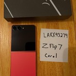 Mint Samsung Galaxy Z Flip7 - Unlocked, 256 GB, Coral, 12 GB, SM-F766U1