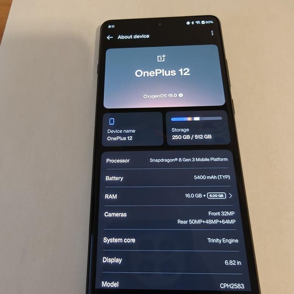 OnePlus 12 - Unlocked, 512 GB, Green, 16 GB, CPH2583