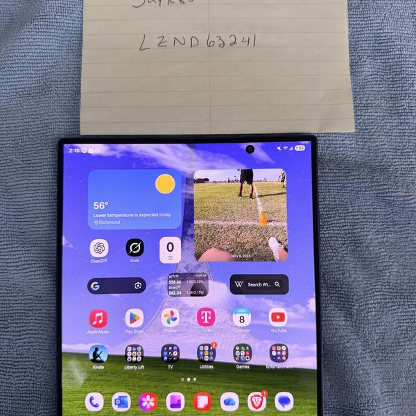 Samsung Galaxy Z Fold7 - Unlocked, 512 GB, Blue Shadow, 12 GB, SM-F966U1