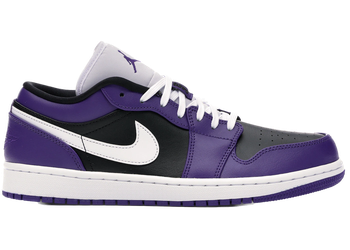 Jordan 1 Low Court Purple Black for sale