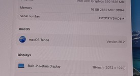 Good
													MacBook Pro 2019 - 16" - I7, Gray, 512 GB, 16 GB, photo 3 of 11