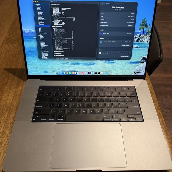 MacBook Pro 2021 - 16 inch - 1 TB, Gray, 32 GB, Apple M1 Max