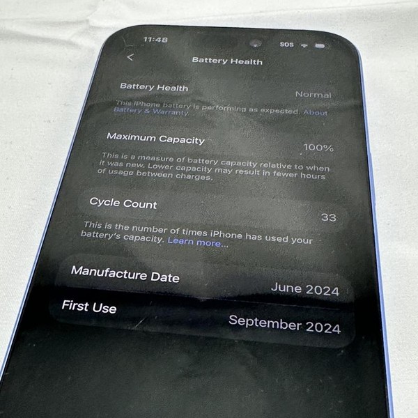 Apple iPhone 16 - Verizon, 128 GB, Ultramarine, A3081