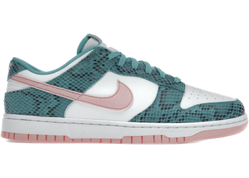 Nike Dunk Low Snakeskin Washed Teal Bleached Coral for sale