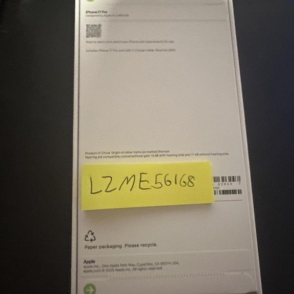 Apple iPhone 17 Pro - Unlocked, 1 TB, Deep Blue, A3256