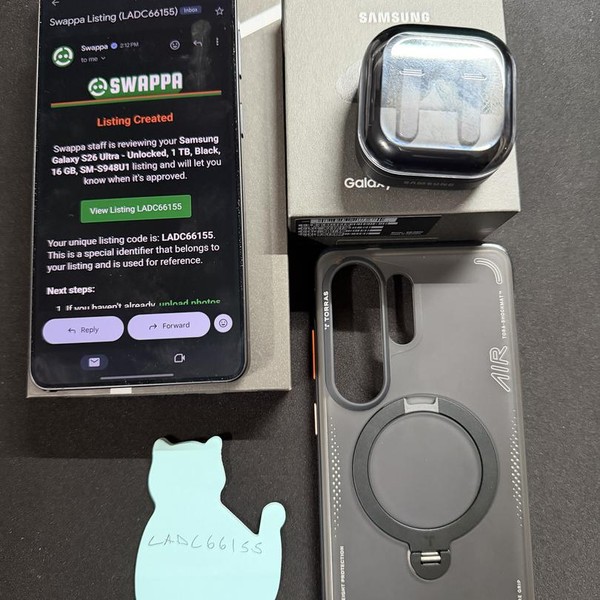 Samsung Galaxy S26 Ultra - Unlocked, 1 TB, Black, 16 GB, SM-S948U1