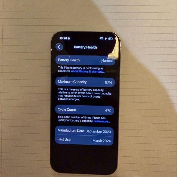 Apple iPhone 15 Pro - Unlocked, 128 GB, White, A2848