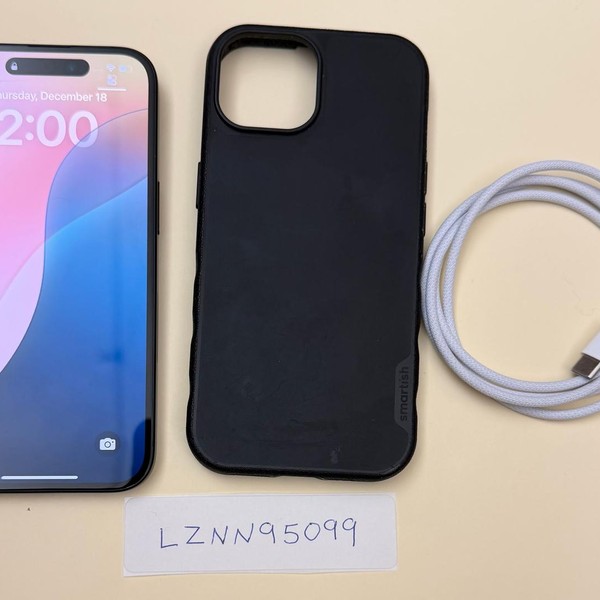 Apple iPhone 15 - T-Mobile, 128 GB, Black, A2846