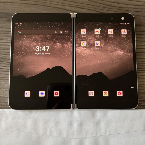 Microsoft Surface Duo - Unlocked, White, 128 GB, 6 GB