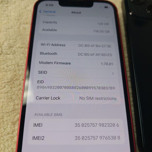 Apple iPhone 13 Mini - Unlocked, 128 GB, Pink, A2481