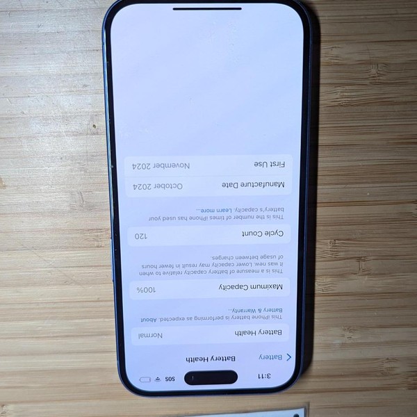 Apple iPhone 16 - T-Mobile, 128 GB, Ultramarine, A3081