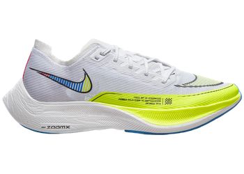 Nike ZoomX Vaporfly Next% 2 White Volt Racer Blue for sale