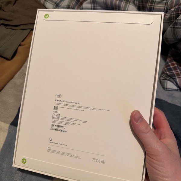 Apple iPad Pro 13 inch (M5) 2025 - Wi-Fi, 2 TB, Space Black, Apple M5 10-Core (8-core GPU), A3360, Nano-texture Glass