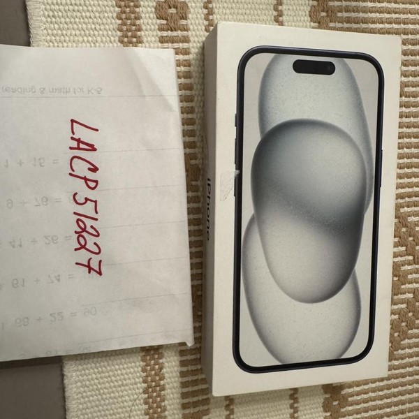 Apple iPhone 15 - Unlocked, 128 GB, Black, A2846