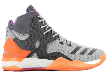 adidas D Rose 7 Primeknit Grey Purple Orange for sale