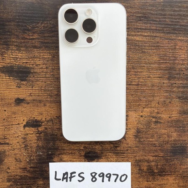 Apple iPhone 15 Pro - Unlocked, 128 GB, White, A2848