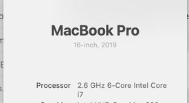 Good
													MacBook Pro 2019 - 16" - I7, Silver, 512 GB, 16 GB, photo 1 of 6