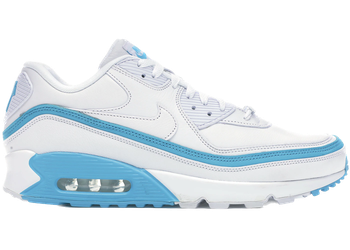 Nike Air Max 90 Undefeated White Blue Fury for sale