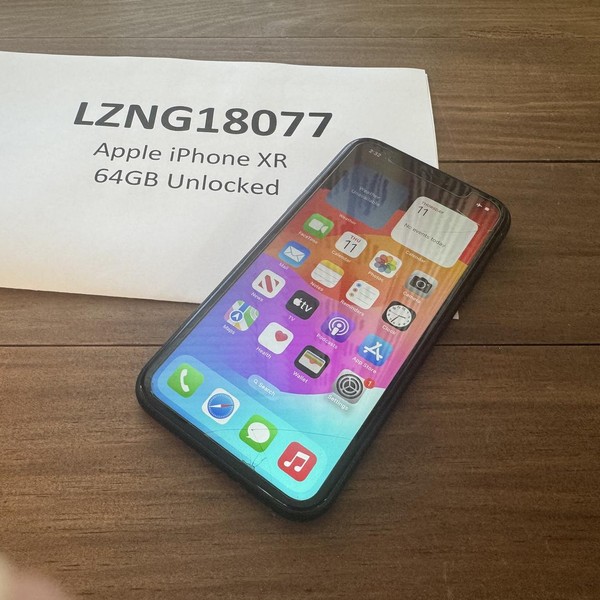 Apple iPhone Xr - Unlocked, 64 GB, Black, A1984