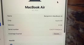 Mint
													MacBook Air 2020 - 13" - Apple M1, Gray, 256 GB, 8 GB, photo 5 of 15