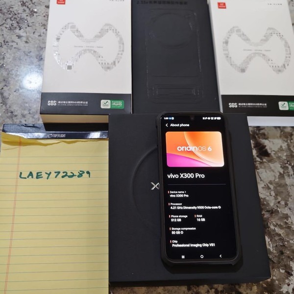 Vivo X300 Pro - Unlocked Non-US, 512 GB, Dune Brown, 16 GB