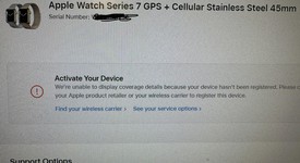 Mint
													Apple Watch Series 7 45mm - Unlocked, Graphite, A2477 - Cellular, Stainless, photo 1 of 11