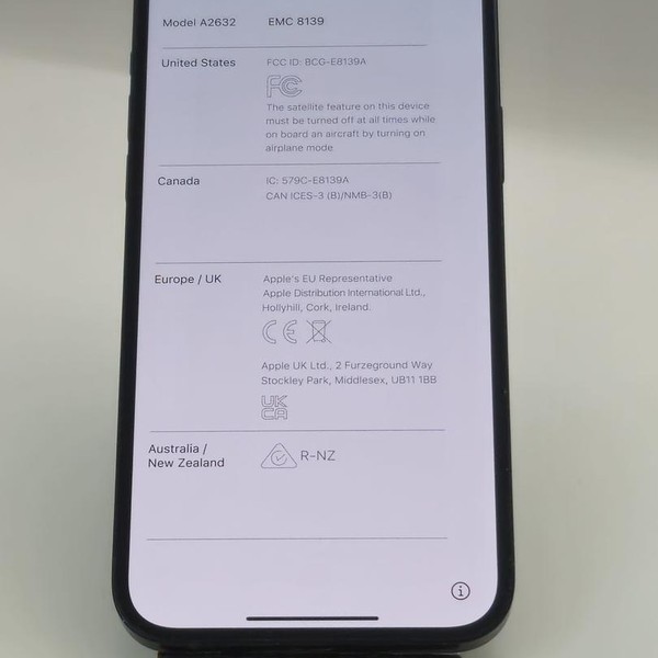 Apple iPhone 14 Plus - Unlocked, Midnight, 128 GB, A2632