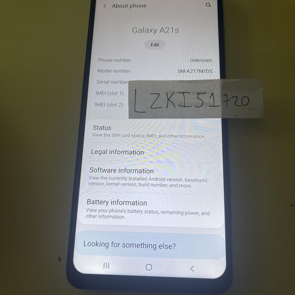 Samsung Galaxy A21s - Unlocked Non-US, 64 GB, Blue, 4 GB, GSM