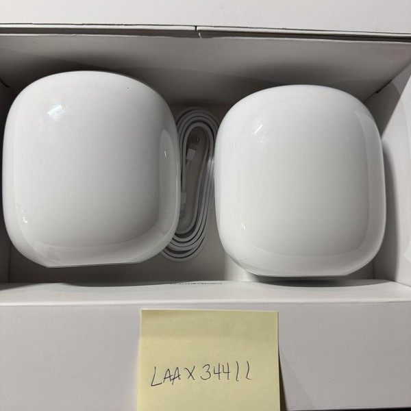 Google Nest Wifi Pro 6e Mesh Router - Snow, 2-Pack