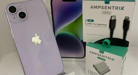 Mint
													Apple iPhone 14 - Unlocked, Purple, 128 GB, A2649, photo 1 of 9