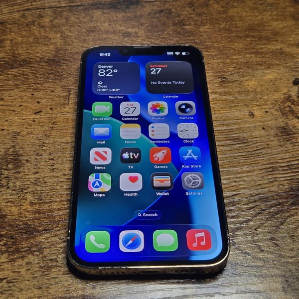 Apple iPhone 13 Pro - Unlocked, 128 GB, Gold, A2483