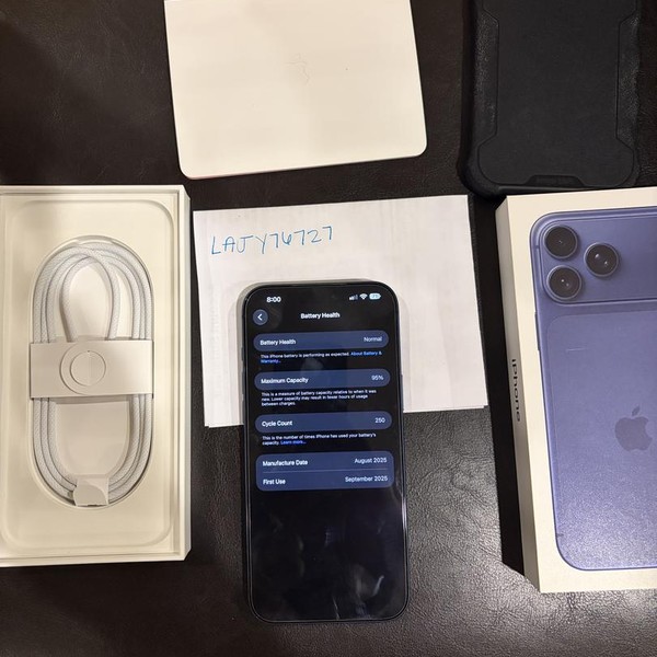Apple iPhone 17 Pro Max - Unlocked, 256 GB, Deep Blue, A3257