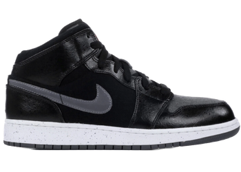 Jordan 1 Mid Premium Black Dark Grey (GS) for sale
